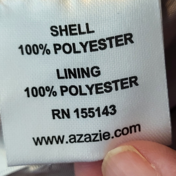 Azazie ZEYA Taupe A-Line Pleated Stretch Satin Maxi Dress - Small Custom Size - Picture 8 of 11